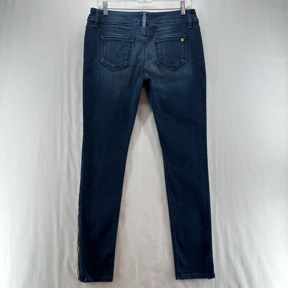 Daou Denim Co. Jeans Womens Sz 28 Low Rise Skinny Dark Washed Stretch Blue - Picture 3 of 15